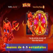 menos de 6.5 escanteios