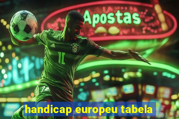 handicap europeu tabela