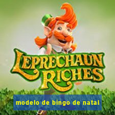 modelo de bingo de natal