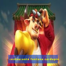 restaurante fontana cardapio