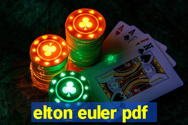 elton euler pdf