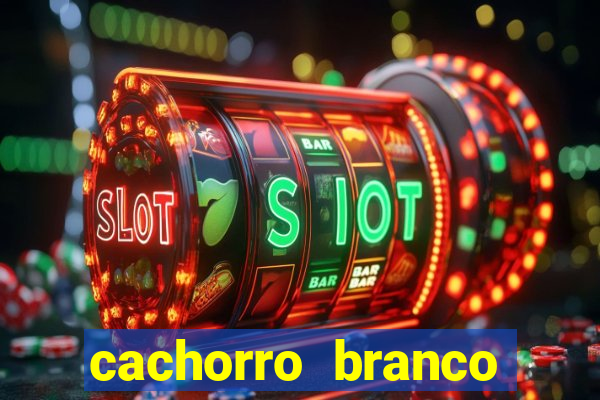 cachorro branco desenho animado