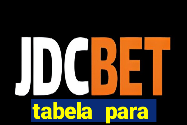 tabela para misturar cores